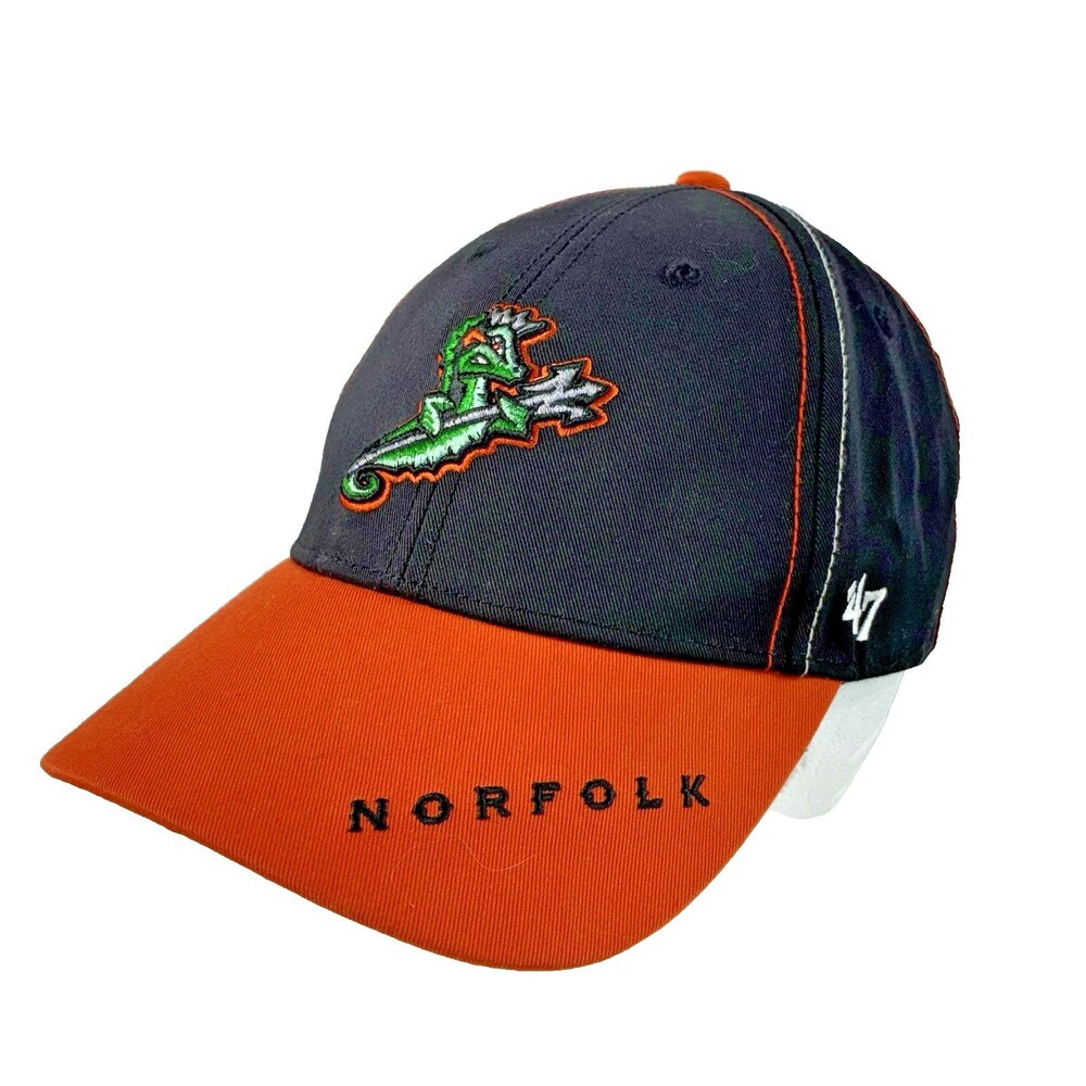 Norfolk Tides Brand 47 Youth Black and Orange Strapback Baseball Hat